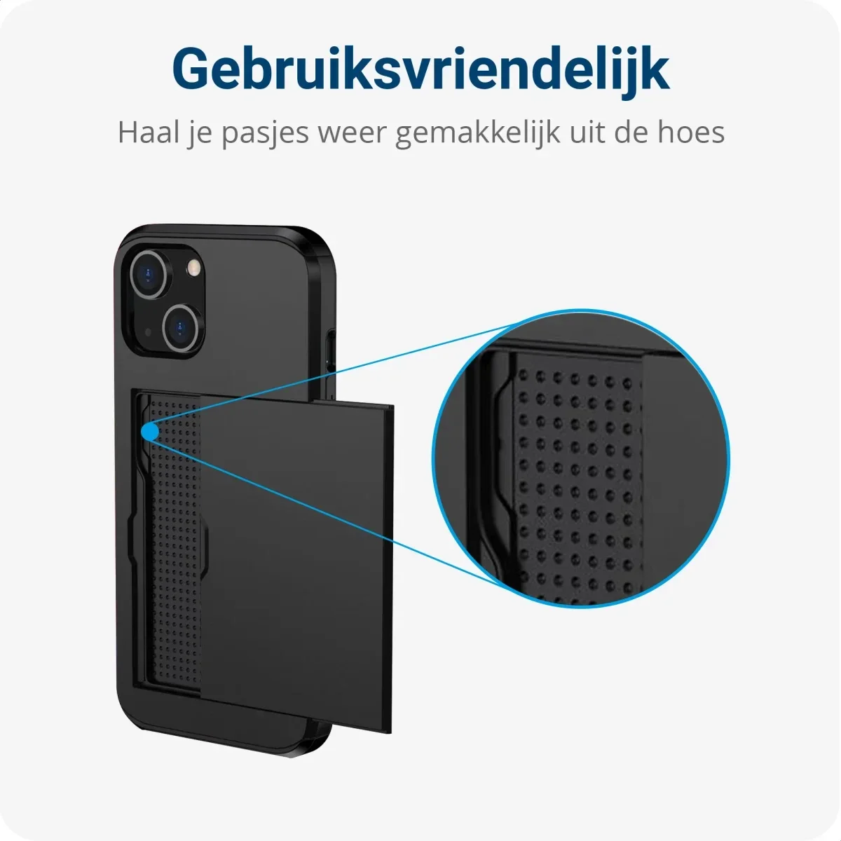 Samsung Galaxy S24 Plus Hoesje met Slider Kaarthouder Back Cover Zwart afbeelding 12