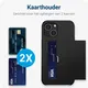 Samsung Galaxy S24 Plus Hoesje met Slider Kaarthouder Back Cover Zwart afbeelding 5