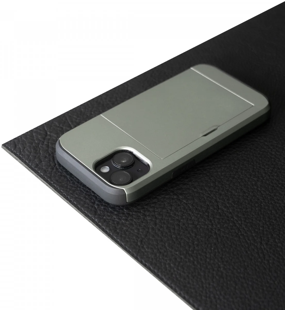 Samsung Galaxy S24 Plus Hoesje met Slider Kaarthouder Back Cover Groen afbeelding 4