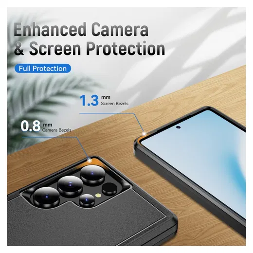 Samsung Galaxy S24 Ultra Hoesje Schokbestendige Hardcase Zwart afbeelding 7