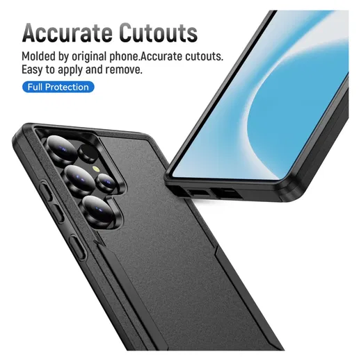 Samsung Galaxy S24 Ultra Hoesje Schokbestendige Hardcase Zwart afbeelding 8