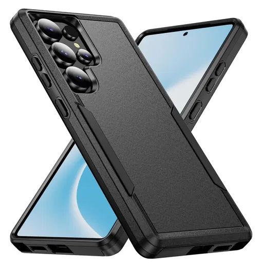 Samsung Galaxy S24 Ultra Hoesje Schokbestendige Hardcase Zwart afbeelding 1