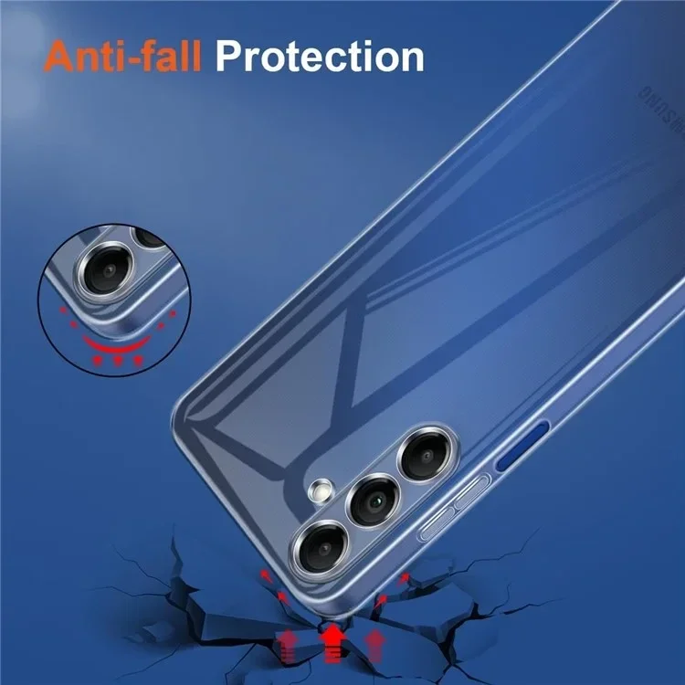 Samsung Galaxy A15 Hoesje Dun TPU Back Cover Transparant afbeelding 2