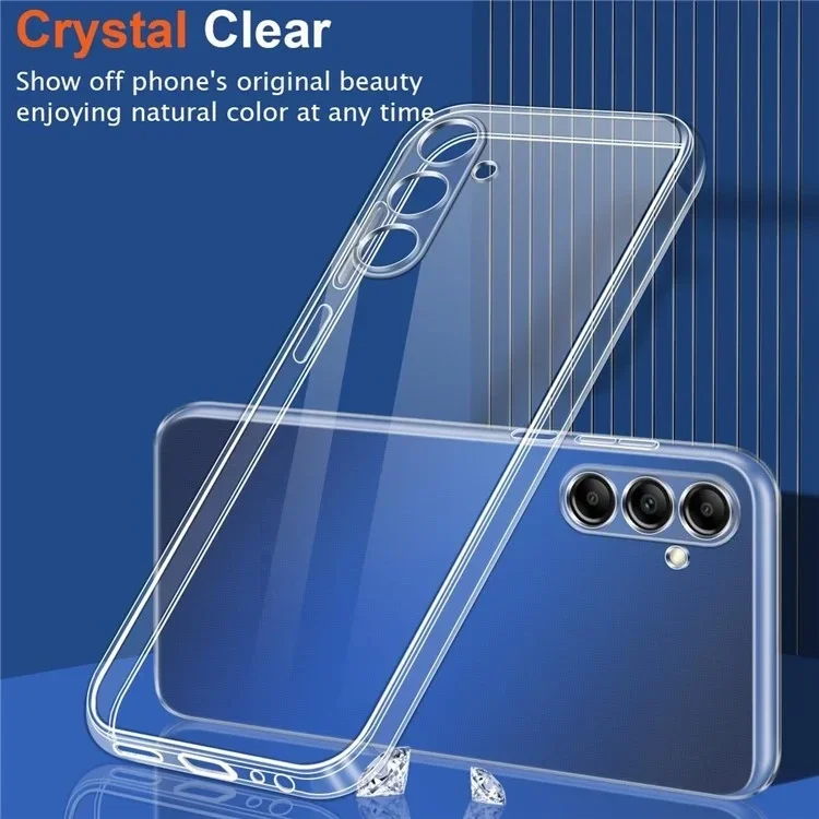 Samsung Galaxy A15 Hoesje Dun TPU Back Cover Transparant afbeelding 3