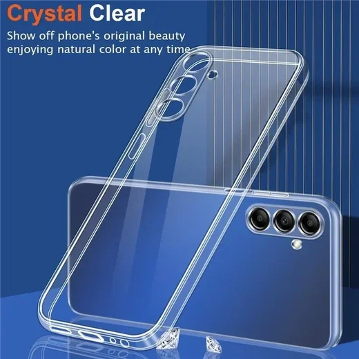 Samsung Galaxy A15 Hoesje Dun TPU Back Cover Transparant afbeelding 3