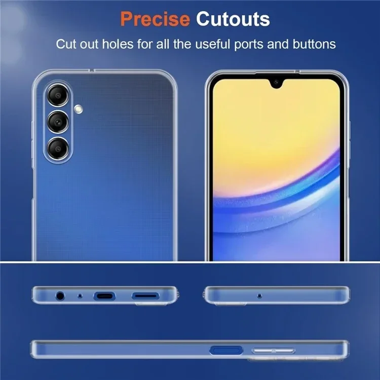 Samsung Galaxy A15 Hoesje Dun TPU Back Cover Transparant afbeelding 4
