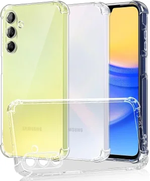 Samsung Galaxy A15 Hoesje Schokbestendig en Dun TPU Transparant