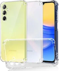 Samsung Galaxy A15 Hoesje Schokbestendig en Dun TPU Transparant afbeelding