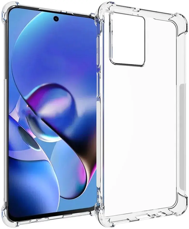 Motorola Moto G54 Hoesje Schokbestendig en Dun TPU Transparant afbeelding 1