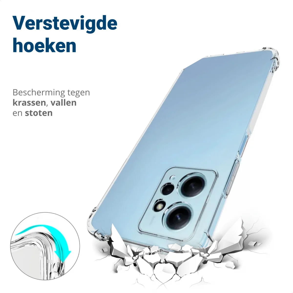Xiaomi Redmi 12 Hoesje Schokbestendig en Dun TPU Transparant afbeelding 5