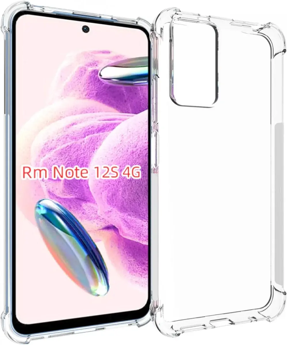 Xiaomi Redmi Note 12S Hoesje Schokbestendig en Dun TPU Transparant afbeelding 1