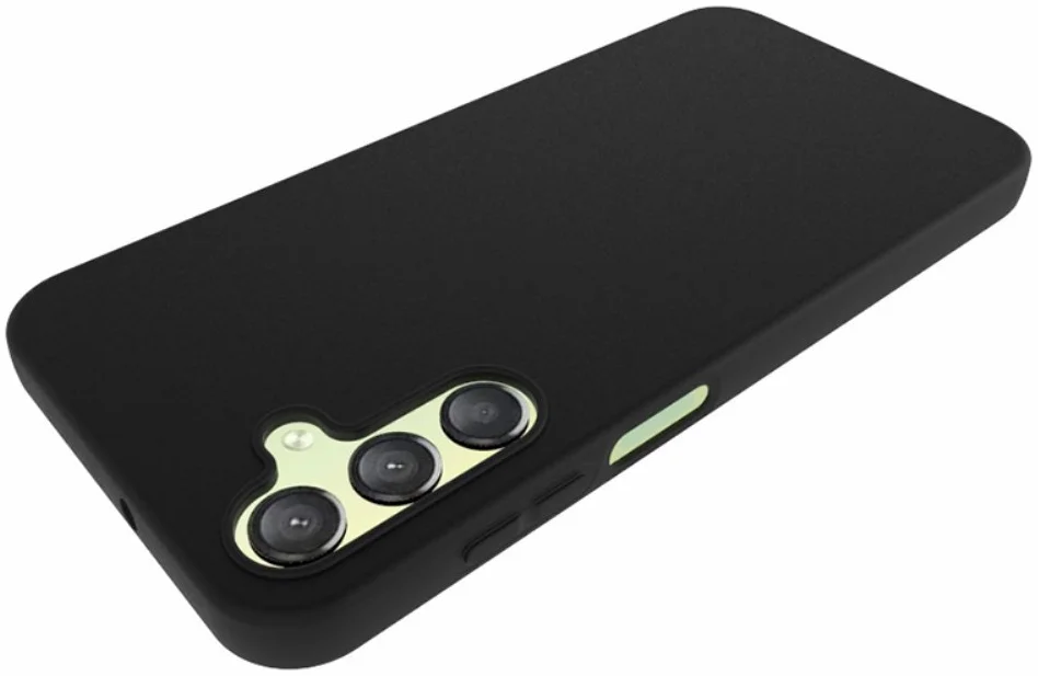 Samsung Galaxy A15 5G Hoesje Matte Back Cover Dun TPU Zwart afbeelding 4