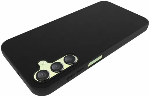 Samsung Galaxy A15 5G Hoesje Matte Back Cover Dun TPU Zwart afbeelding 4