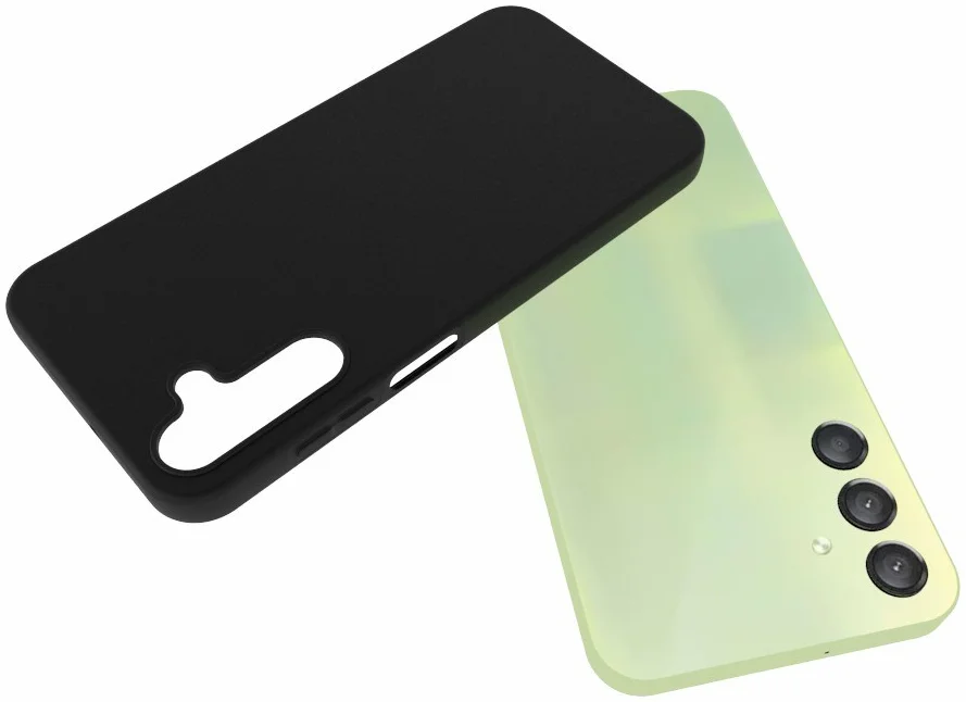 Samsung Galaxy A15 5G Hoesje Matte Back Cover Dun TPU Zwart afbeelding 5