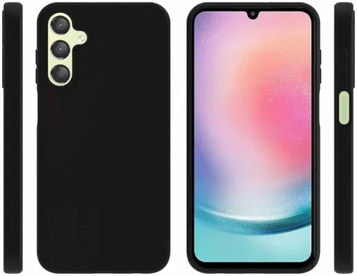 Samsung Galaxy A15 5G Hoesje Matte Back Cover Dun TPU Zwart afbeelding 8