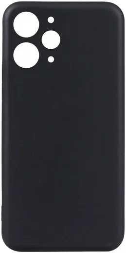 Xiaomi Redmi 12 Hoesje Matte Back Cover Dun TPU Zwart afbeelding 2