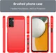 Samsung Galaxy A15 Hoesje Geborsteld TPU Flexibele Back Cover Rood afbeelding 4