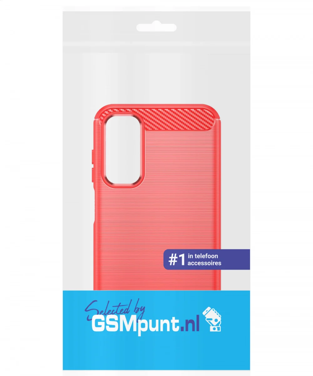 Samsung Galaxy A15 Hoesje Geborsteld TPU Flexibele Back Cover Rood afbeelding 9