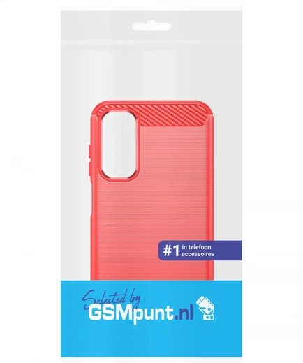 Samsung Galaxy A15 Hoesje Geborsteld TPU Flexibele Back Cover Rood afbeelding 9