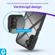 Samsung Galaxy A15 Hoesje Full Protect 360° Cover Hybride Zwart afbeelding 2