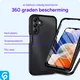 Samsung Galaxy A15 Hoesje Full Protect 360° Cover Hybride Zwart afbeelding 5