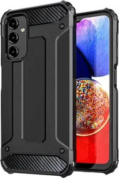 Samsung Galaxy A15 5G Hoesje Shock Proof Hybride Back Cover Zwart afbeelding