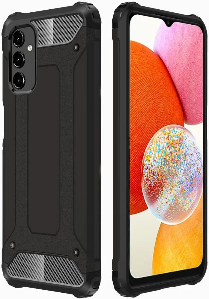 Samsung Galaxy A15 5G Hoesje Shock Proof Hybride Back Cover Zwart afbeelding 8