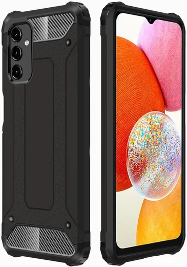 Samsung Galaxy A15 5G Hoesje Shock Proof Hybride Back Cover Zwart afbeelding 8
