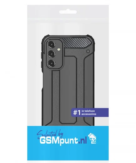 Samsung Galaxy A15 5G Hoesje Shock Proof Hybride Back Cover Zwart afbeelding 10