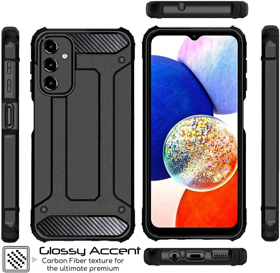 Samsung Galaxy A15 5G Hoesje Shock Proof Hybride Back Cover Roze afbeelding 8