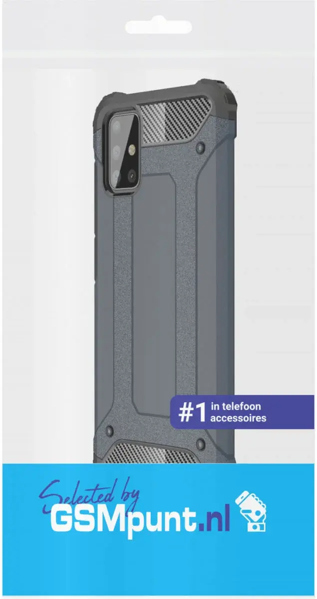 Xiaomi Redmi Note 12S Hoesje Shock Proof Hybride Back Cover Blauw afbeelding 2