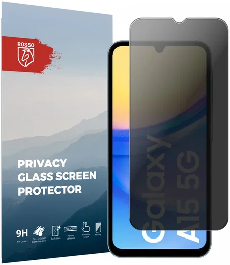 Rosso Samsung Galaxy A15 5G 9H Tempered Glass Screen Protector Privacy afbeelding 1