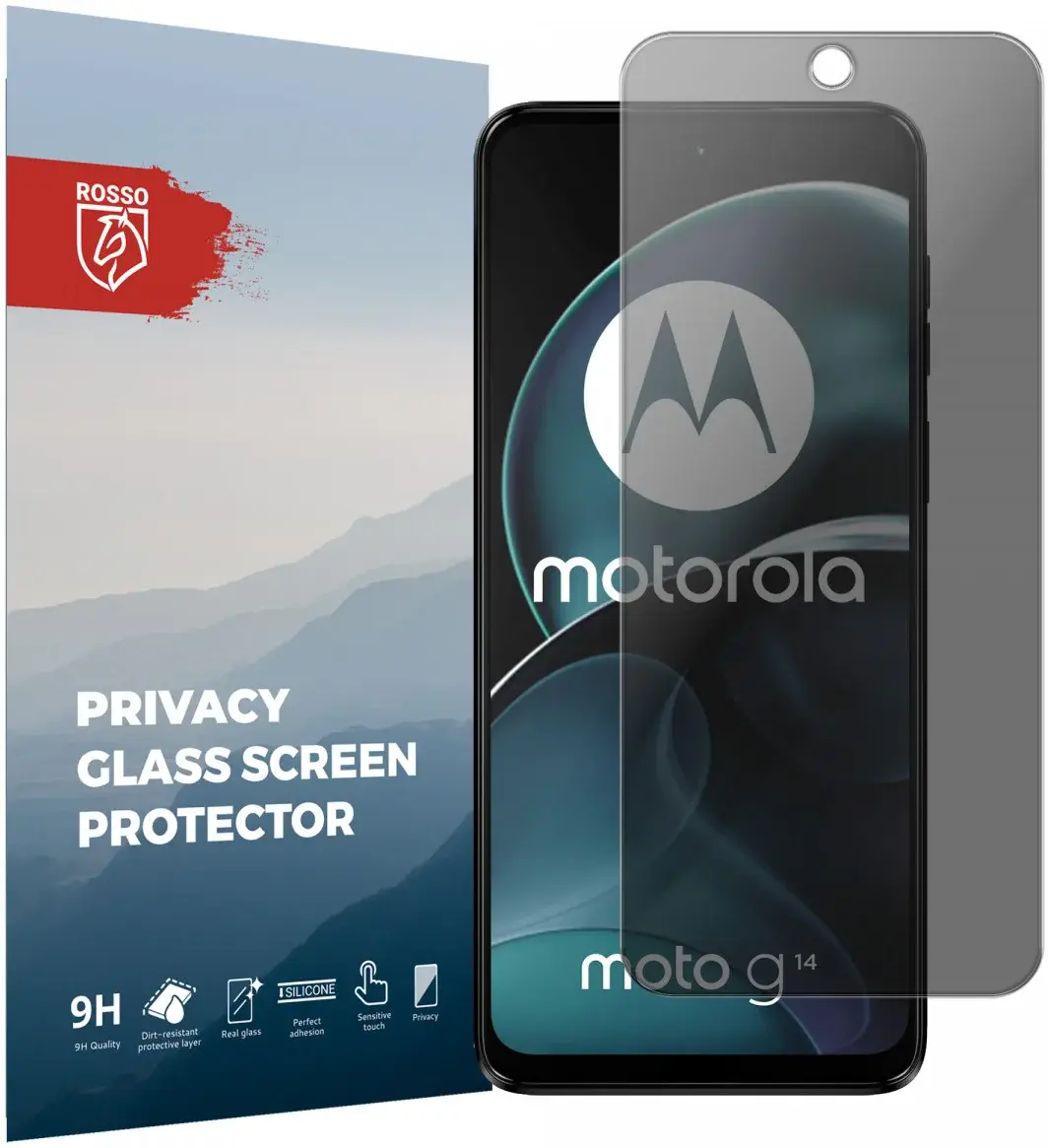 Rosso Motorola Moto G14 9H Tempered Glass Screen Protector Privacy afbeelding 1
