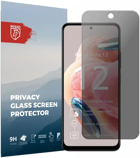 Rosso Xiaomi Redmi 12 9H Tempered Glass Screen Protector Privacy afbeelding 1