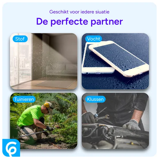 Stofdichte Plug met Plakstrip voor USB-C Poort Zwart (2-Pack) afbeelding 3