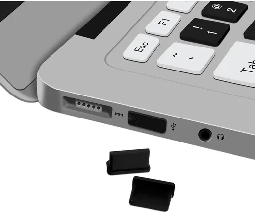 Stofdichte Plug (2-Pack) voor USB Poort Zwart afbeelding 1