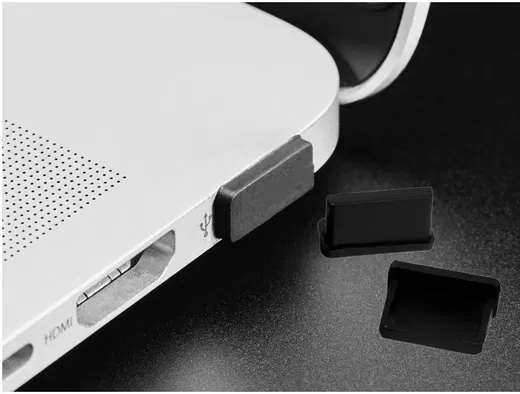 Stofdichte Plug (2-Pack) voor USB Poort Zwart afbeelding 4