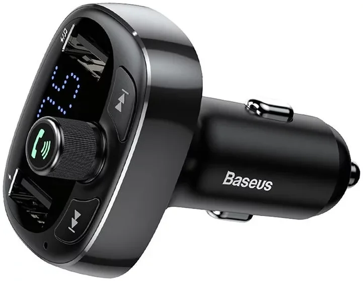 Baseus Bluetooth Muziek FM Transmitter en 3.4A USB Autolader Zwart afbeelding 7