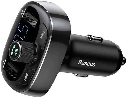 Baseus Bluetooth Muziek FM Transmitter en 3.4A USB Autolader Zwart afbeelding 7