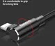 Baseus MVP 90° 2A USB naar Lightning Kabel 1M Haakse Hoek Blauw afbeelding 6