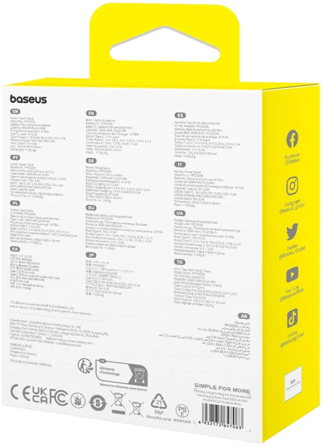 Baseus MagPro MagSafe Powerbank 20W met Standaard 5.000mAh Wit afbeelding 14