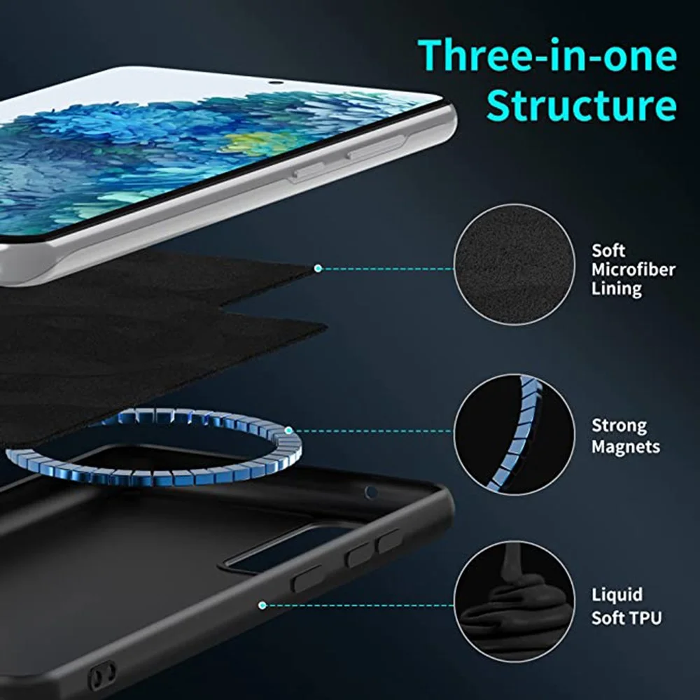 Samsung Galaxy S20 FE Hoesje met MagSafe Siliconen Back Cover Zwart afbeelding 5