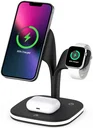 4-in-1 Station 15W Draadloze Oplader Apple iPhone/AirPods/Watch Zwart