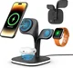 4-in-1 Station 15W Draadloze Oplader Apple iPhone/AirPods/Watch Zwart afbeelding 3