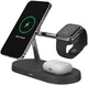 Draadloze Oplader met MagSafe voor iPhone/AirPods (Pro)/Watch Zwart afbeelding 2
