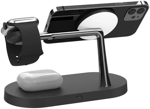 Draadloze Oplader met MagSafe voor iPhone/AirPods (Pro)/Watch Zwart afbeelding 8