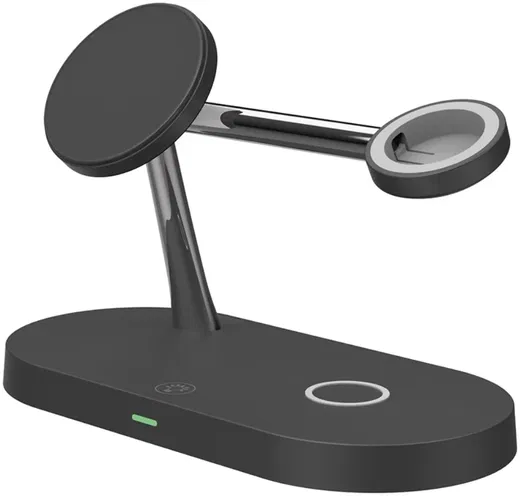 Draadloze Oplader met MagSafe voor iPhone/AirPods (Pro)/Watch Zwart afbeelding 1