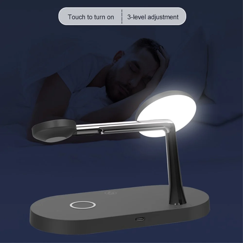 Draadloze Oplader met MagSafe voor iPhone/AirPods (Pro)/Watch Zwart afbeelding 4