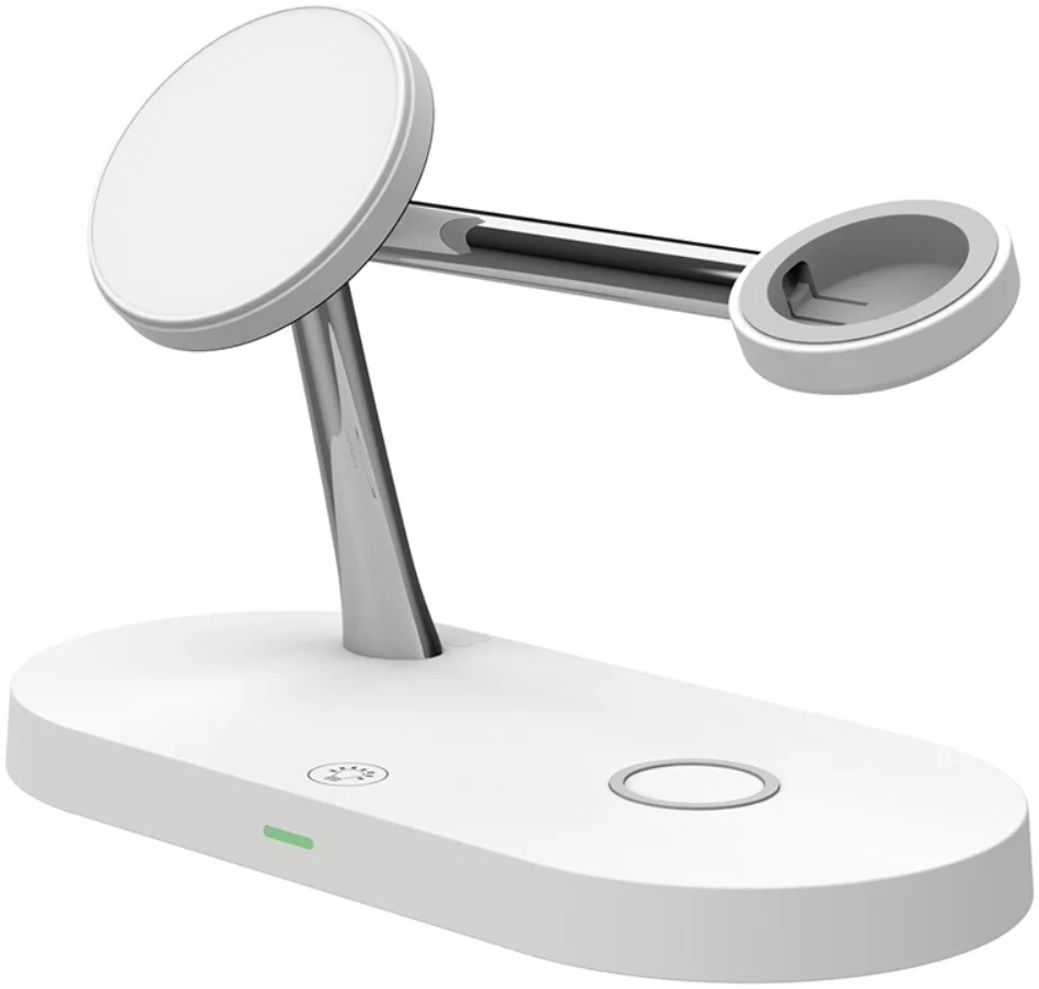 Draadloze Oplader met MagSafe voor iPhone/AirPods (Pro)/Watch Wit afbeelding 1