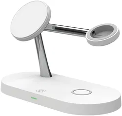 Draadloze Oplader met MagSafe voor iPhone/AirPods (Pro)/Watch Wit afbeelding